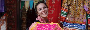 Sophie at a local market